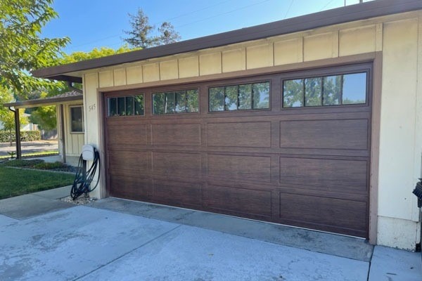 Popular Walnut Garage Door With Windows - Kooler Garage Doors